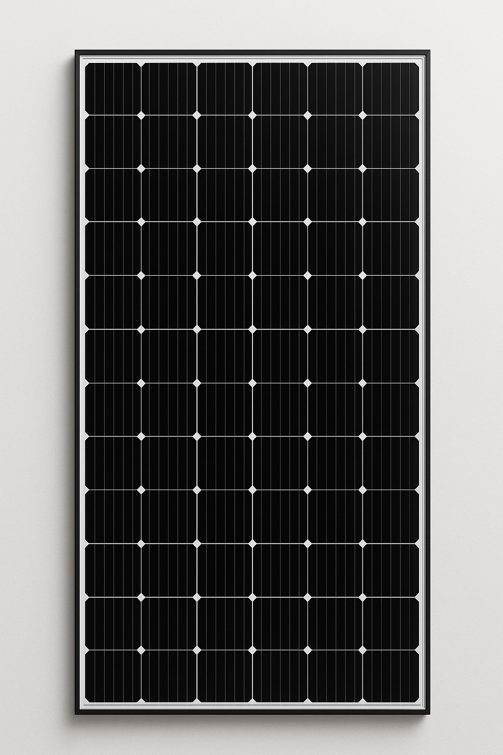 Gambar panel surya monokristalin